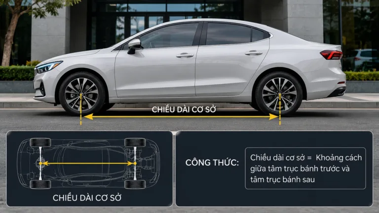 Chiều dài cơ sở xe ô tô là gì? Ý nghĩa, công thức tính và quy định