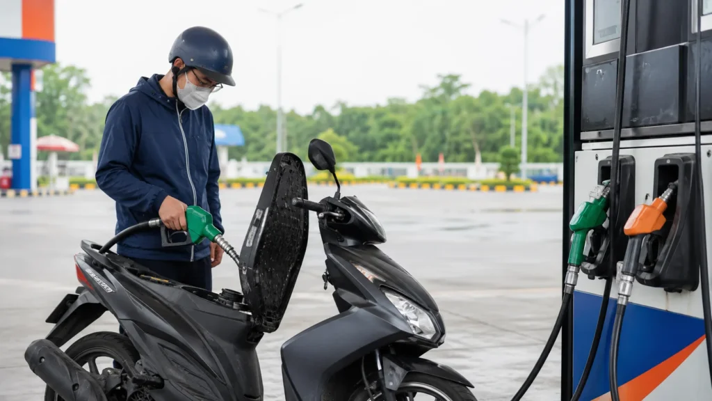Có nên đổ xăng đầy bình không? Tư vấn mức đổ và chọn RON 92 hay 95