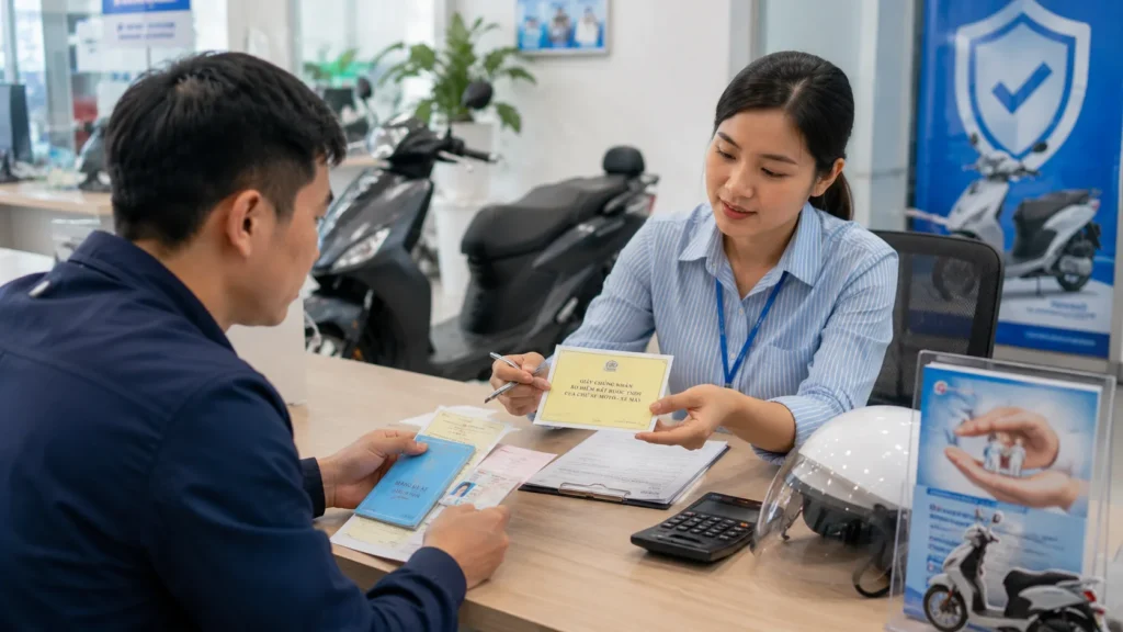 Đăng ký bảo hiểm xe máy cần những gì? Hồ sơ, nơi mua và mức phí 2026