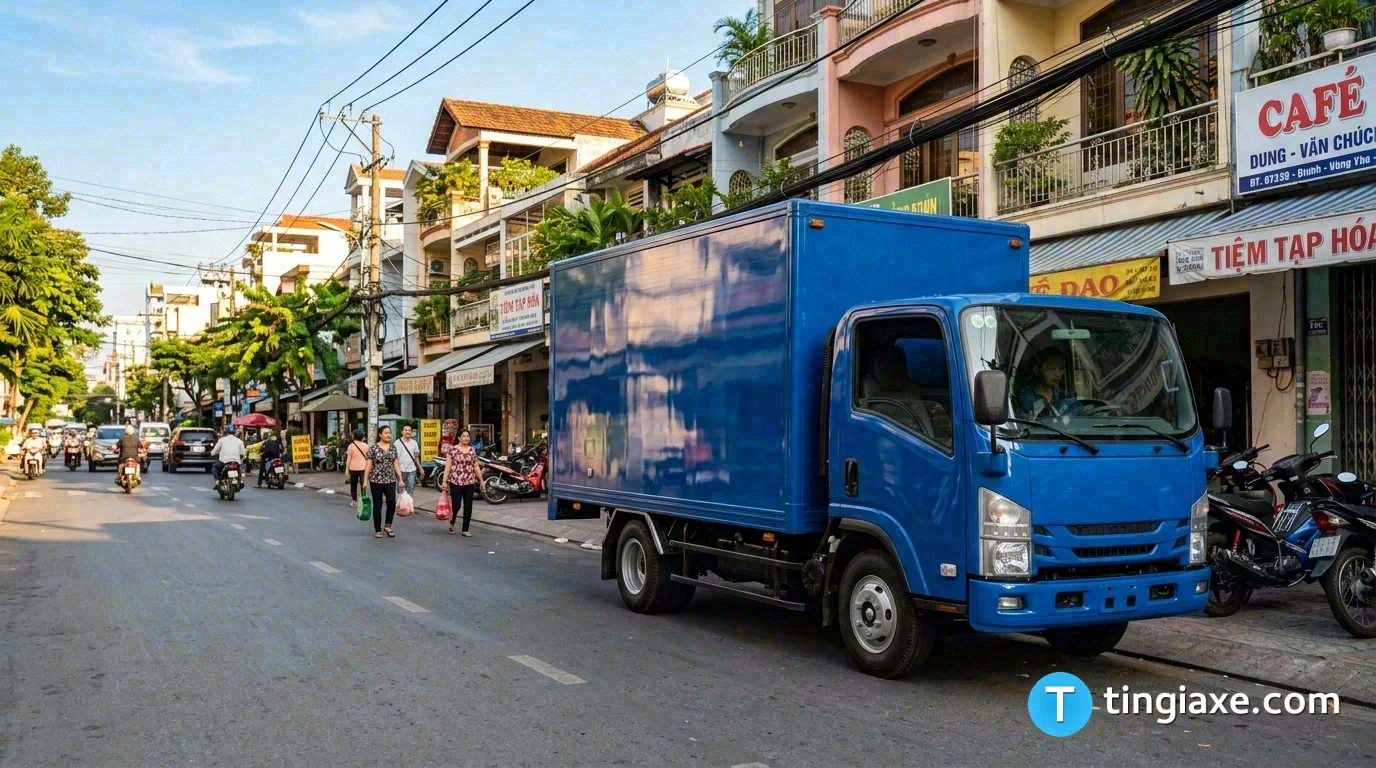 Dòng xe tải chở hàng khối lượng lớn thuộc phạm vi điều khiển của giấy phép lái xe hạng C1 mới.