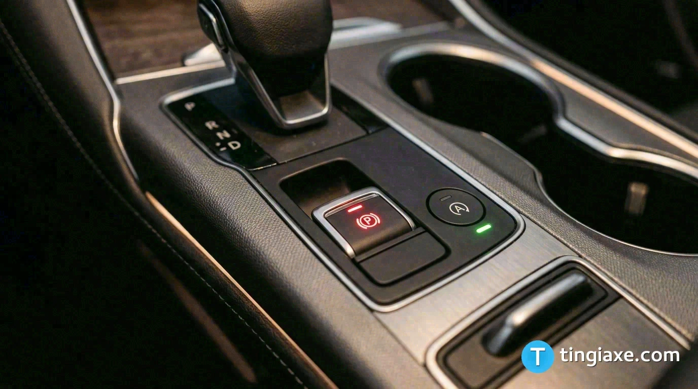 Phanh tay điện tử và nút Auto Hold trên xe Toyota Corolla Cross 2026 nâng cấp mới