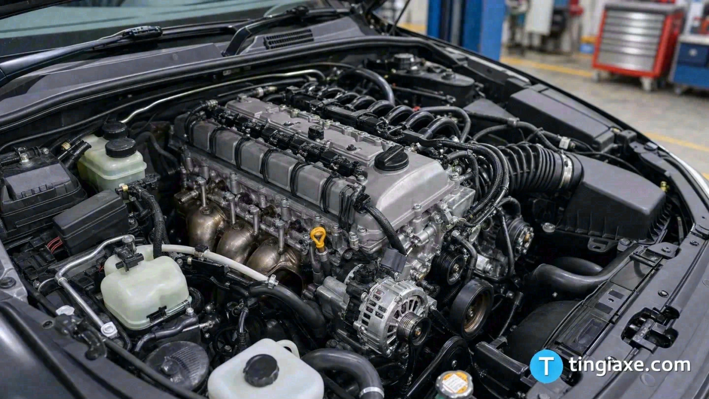 Khối động cơ xăng dung tích 2.7L mã 2TR-FE lắp trên xe Toyota Fortuner