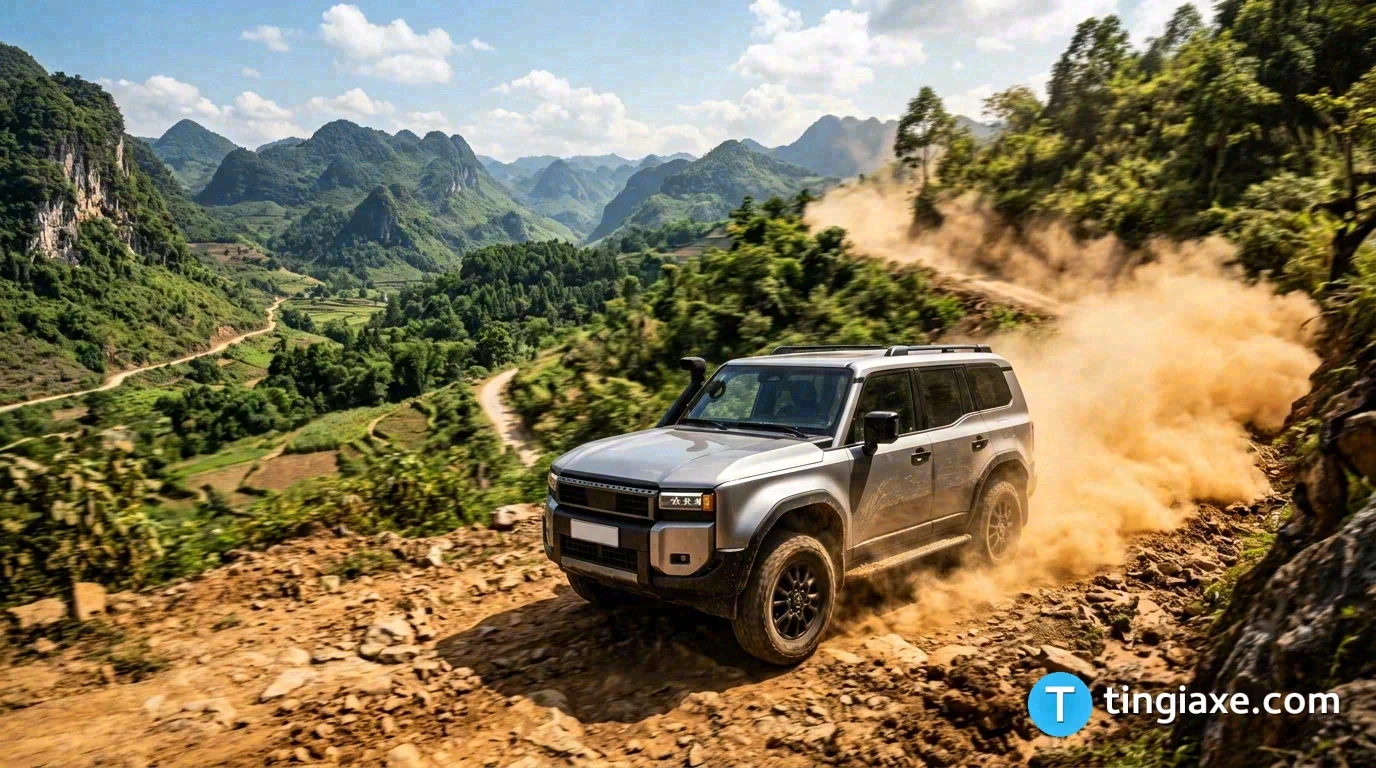 Toyota Land Cruiser Prado LC250 thế hệ mới off-road địa hình tại Việt Nam