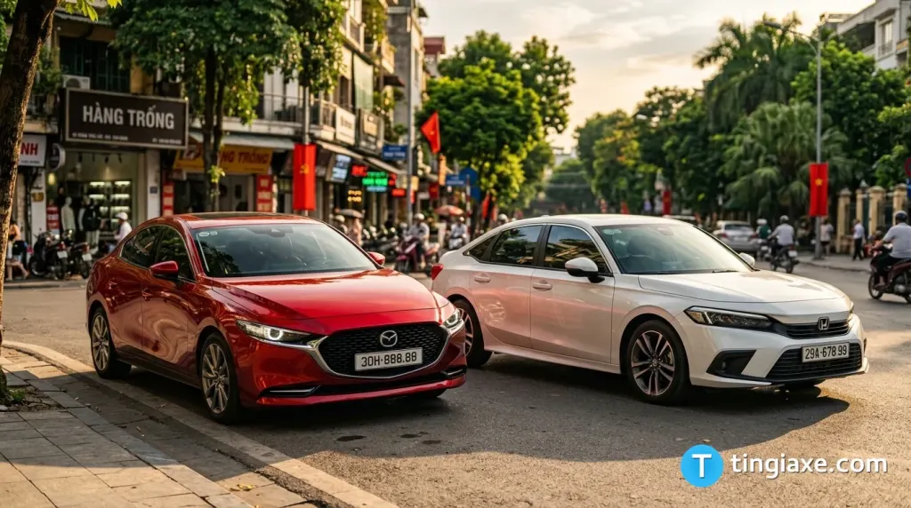 So sánh Mazda 3 và Honda Civic: Nên chọn xe nào?